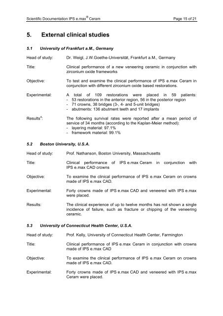 IPS e.max Ceram Scientific Documentation - ROE Dental Laboratory