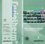 Montagehandbuch - aquatherm-pipesystems.com