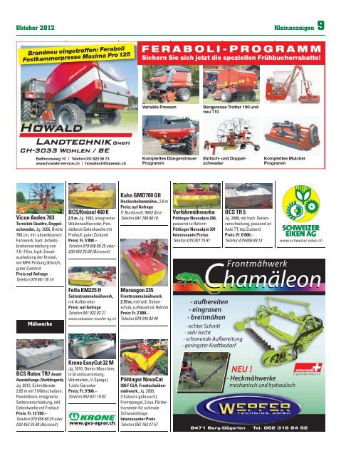 Oktober 2012 - 100% LANDTECHNIK