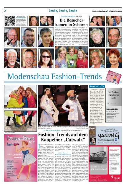 „Catwalk in Kappeln - Die Wochenschau