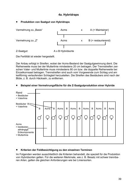 Richtlinien für die Feldbesichtigung - Arbeitsgemeinschaft der ...