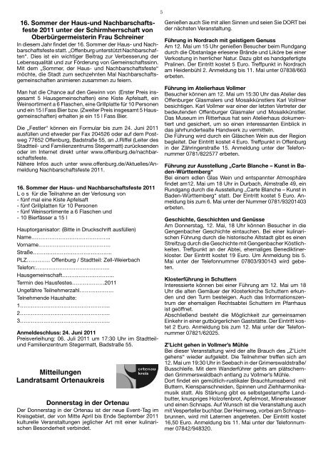 Mitteilungsblatt der Ortsverwaltung Zell-Weierbach