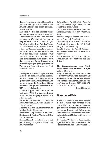 Editorial - Quickborn. Vereinigung für niederdeutsche Sprache und ...