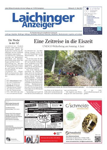 31.05.2023 Laichinger Anzeiger