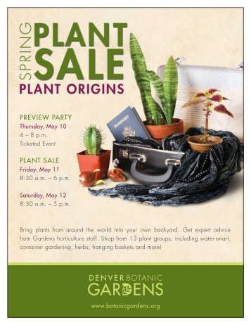 PREVIEW PARTY PLANT SALE - Denver Botanic Gardens