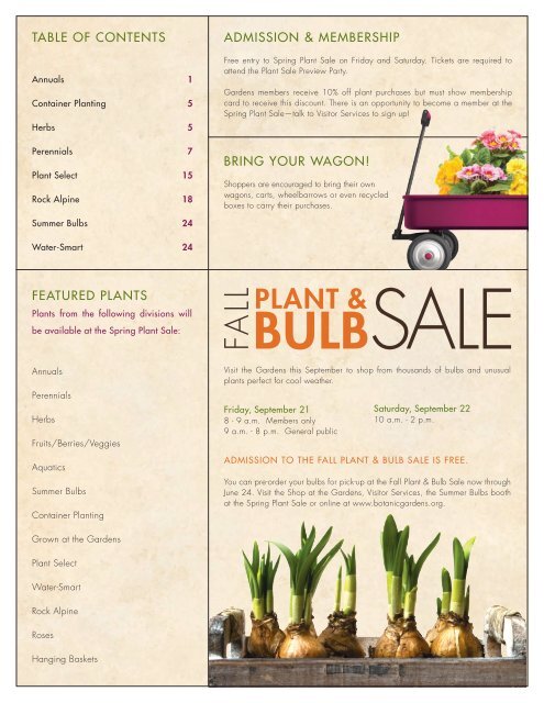 PREVIEW PARTY PLANT SALE - Denver Botanic Gardens