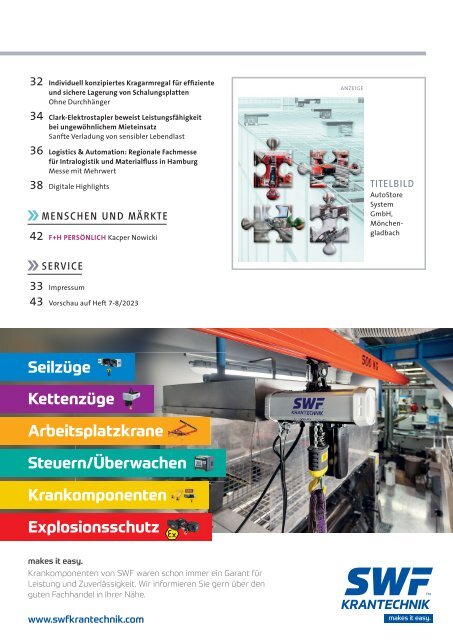 f+h fördern und heben 6/2023