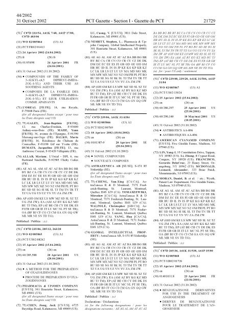 section 1 - World Intellectual Property Organization