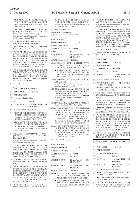 section 1 - World Intellectual Property Organization