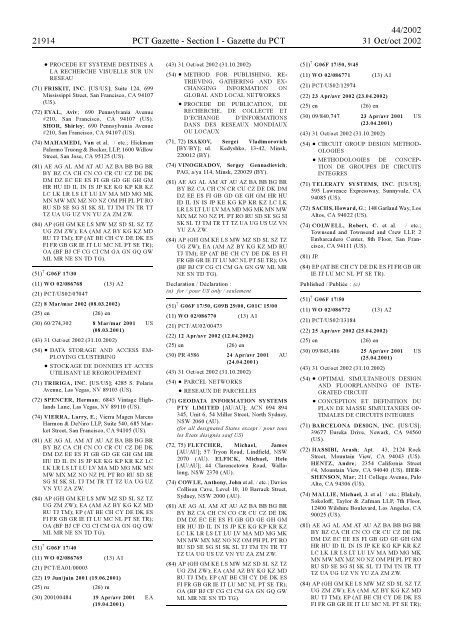 section 1 - World Intellectual Property Organization