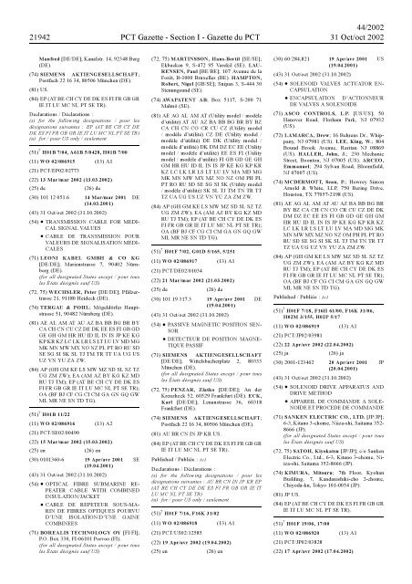 section 1 - World Intellectual Property Organization