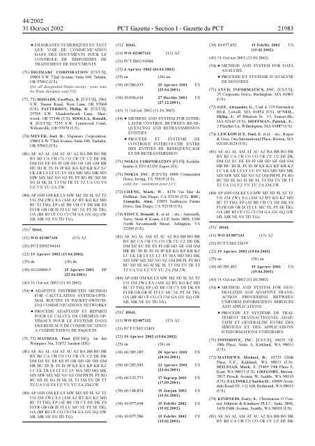 section 1 - World Intellectual Property Organization