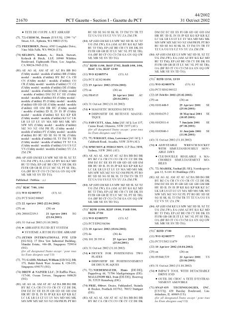 section 1 - World Intellectual Property Organization