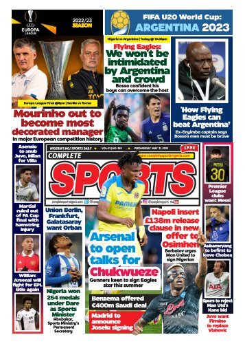 Complete Sports - Wednesday, May 31, 2023