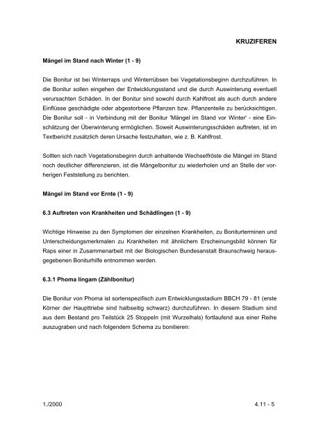 Richtlinien für die Durchführung von ... - Bundessortenamt