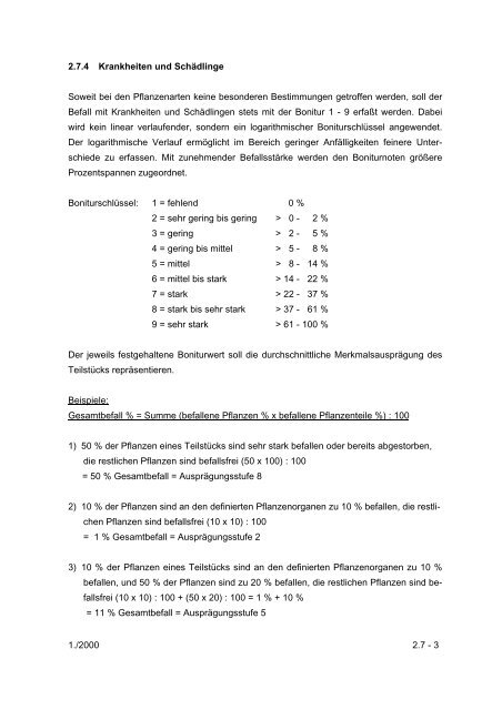 Richtlinien für die Durchführung von ... - Bundessortenamt