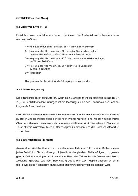 Richtlinien für die Durchführung von ... - Bundessortenamt