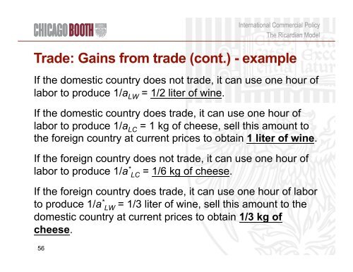 Trade and Technology: The Ricardian Model - Faculty