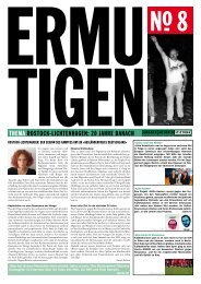 Ermutigen No. 8 (Zeitung, PDF) - Amadeu Antonio Stiftung