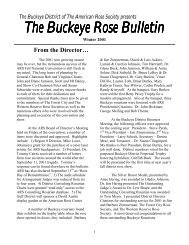 The Buckeye Rose Bulletin - Buckeye District