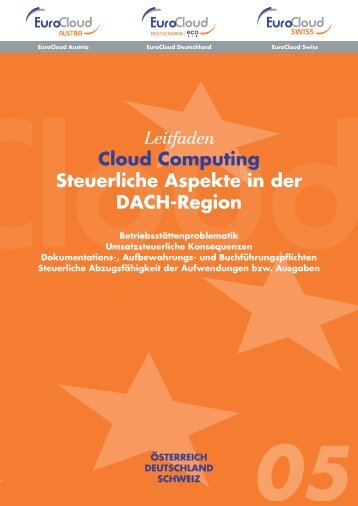Leitfaden Cloud Computing Steuerliche Aspekte in der DACH-Region