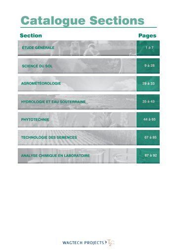 Phytotechnie - Wagtech Projects Ltd