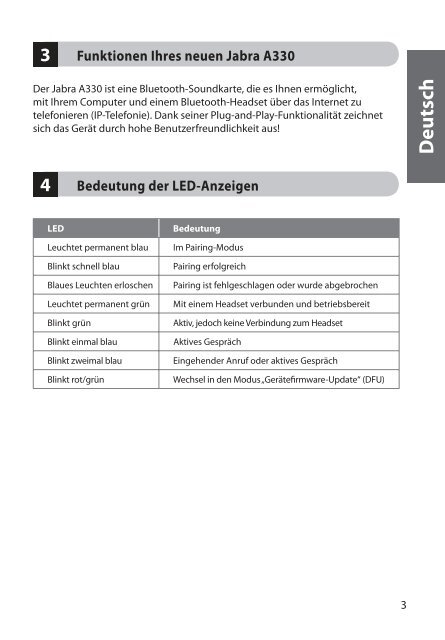 Jabra A330 User Manual_DE (proof).indd