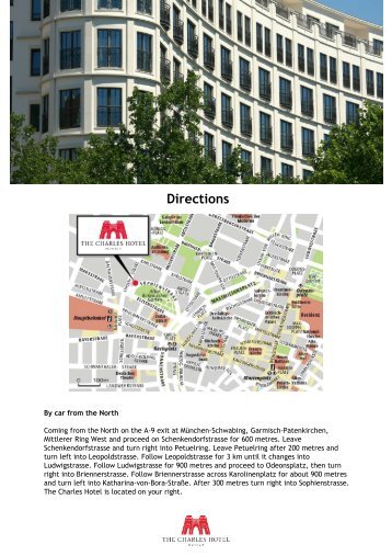 Bankett Mappe neu_englisch - The Charles Hotel