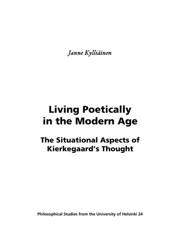 Living Poetically in the Modern Age : The Situational ... - Helda