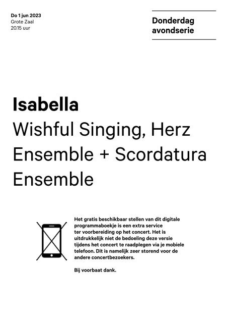 2023 06 01 Isabella - Wishful Singing, Herz Ensemble + Scordatura Ensemble