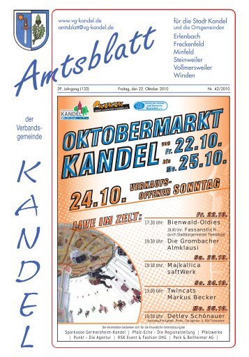 Amtsblatt - Verbandsgemeinde Kandel