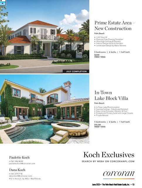 Palm Beach Real Estate Guide JUNE 2023