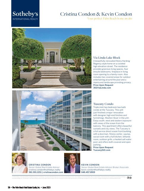 Palm Beach Real Estate Guide JUNE 2023