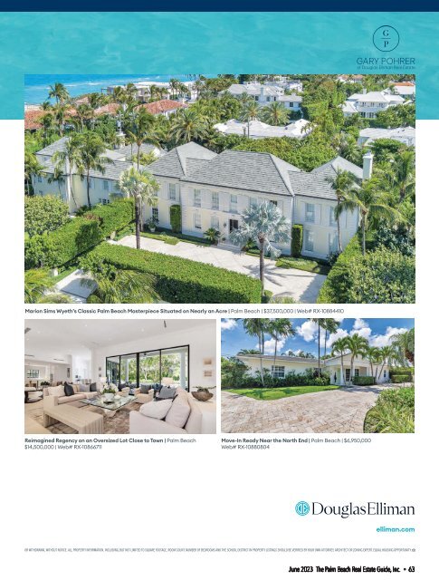 Palm Beach Real Estate Guide JUNE 2023