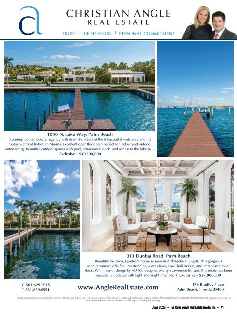 Palm Beach Real Estate Guide JUNE 2023