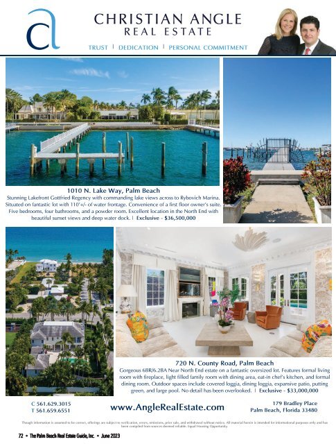 Palm Beach Real Estate Guide JUNE 2023