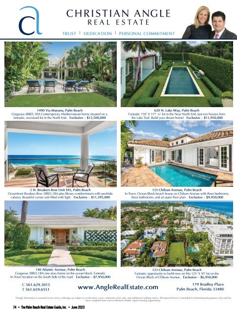 Palm Beach Real Estate Guide JUNE 2023