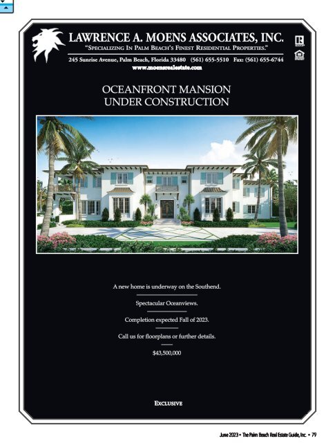 Palm Beach Real Estate Guide JUNE 2023