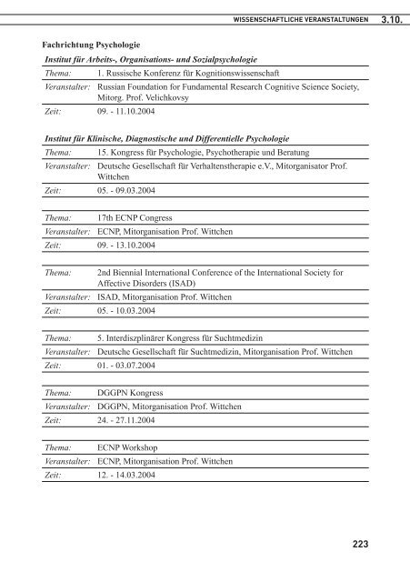 FORSCHUNGSBERICHT 2004 - Fachrichtung Chemie und ...