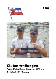 Ausgabe 2/2007 - Erster Kieler Ruder-Club von 1862 e.V.