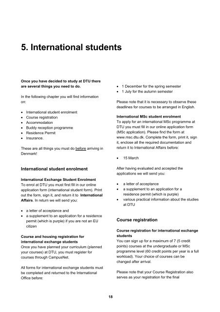 2. Welcome to International Affairs - Danmarks Tekniske Universitet