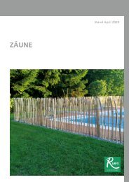 Katalog Zäune