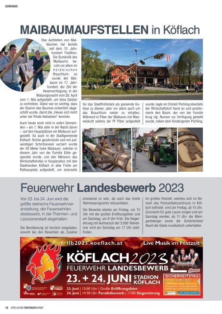 Köflacher Rathauskurier 02/2023