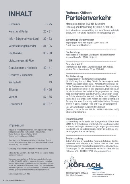 Köflacher Rathauskurier 02/2023