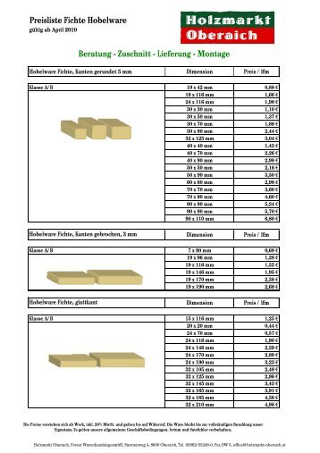 Zuschnitt - Lieferung - Montage - holzmarkt-oberaich.at: Startseite
