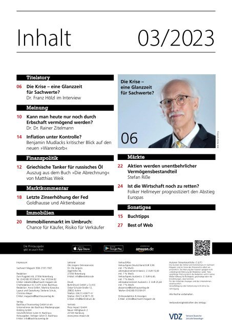 Sachwert Magazin 03/23