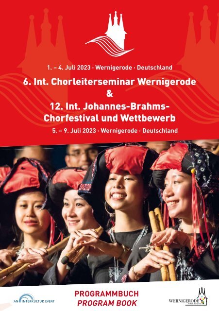 12th International Johannes Brahms Choir Festival and Competition - Program Book