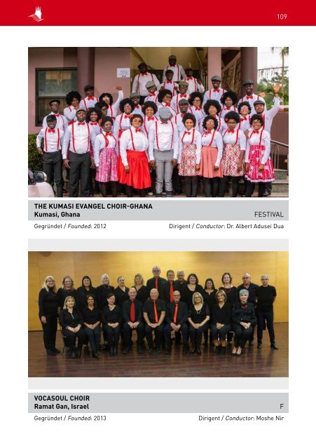 12th International Johannes Brahms Choir Festival and Competition - Program Book