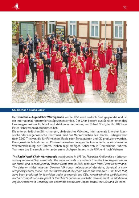 12th International Johannes Brahms Choir Festival and Competition - Program Book