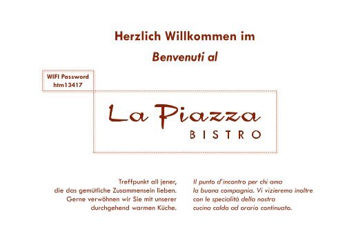 Bistro La Piazza de + it 06.23